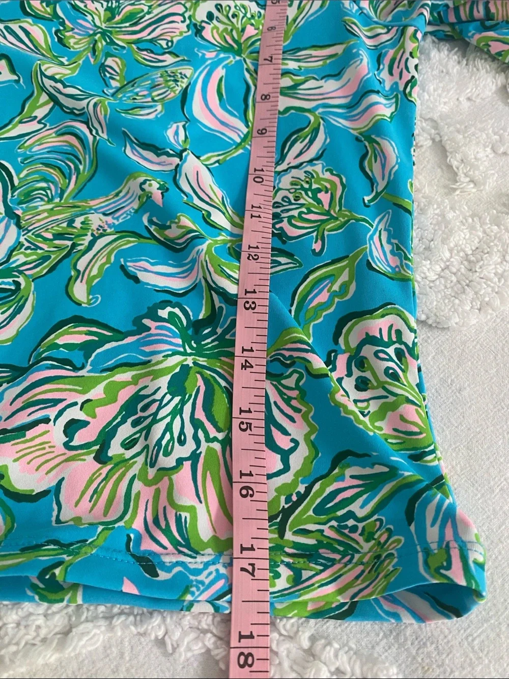 Lilly Pulitzer Girls' Turquoise Floral Long-Sleeve Rashguard Set